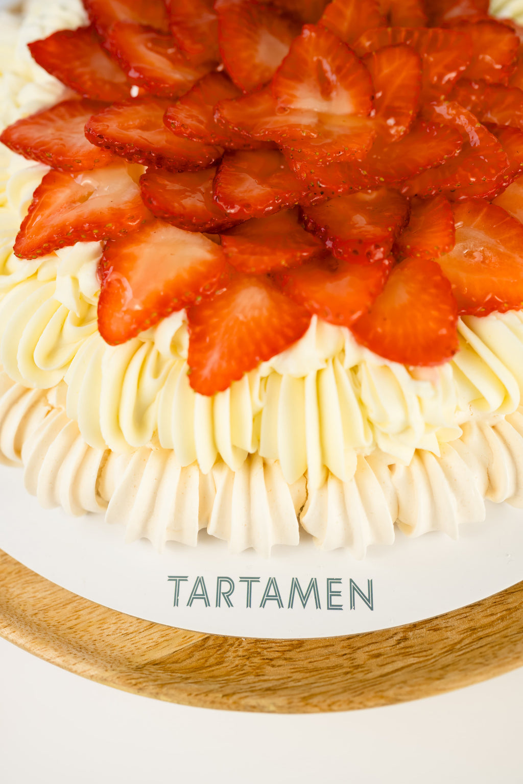Pavlova Tartamen - detalle fresas