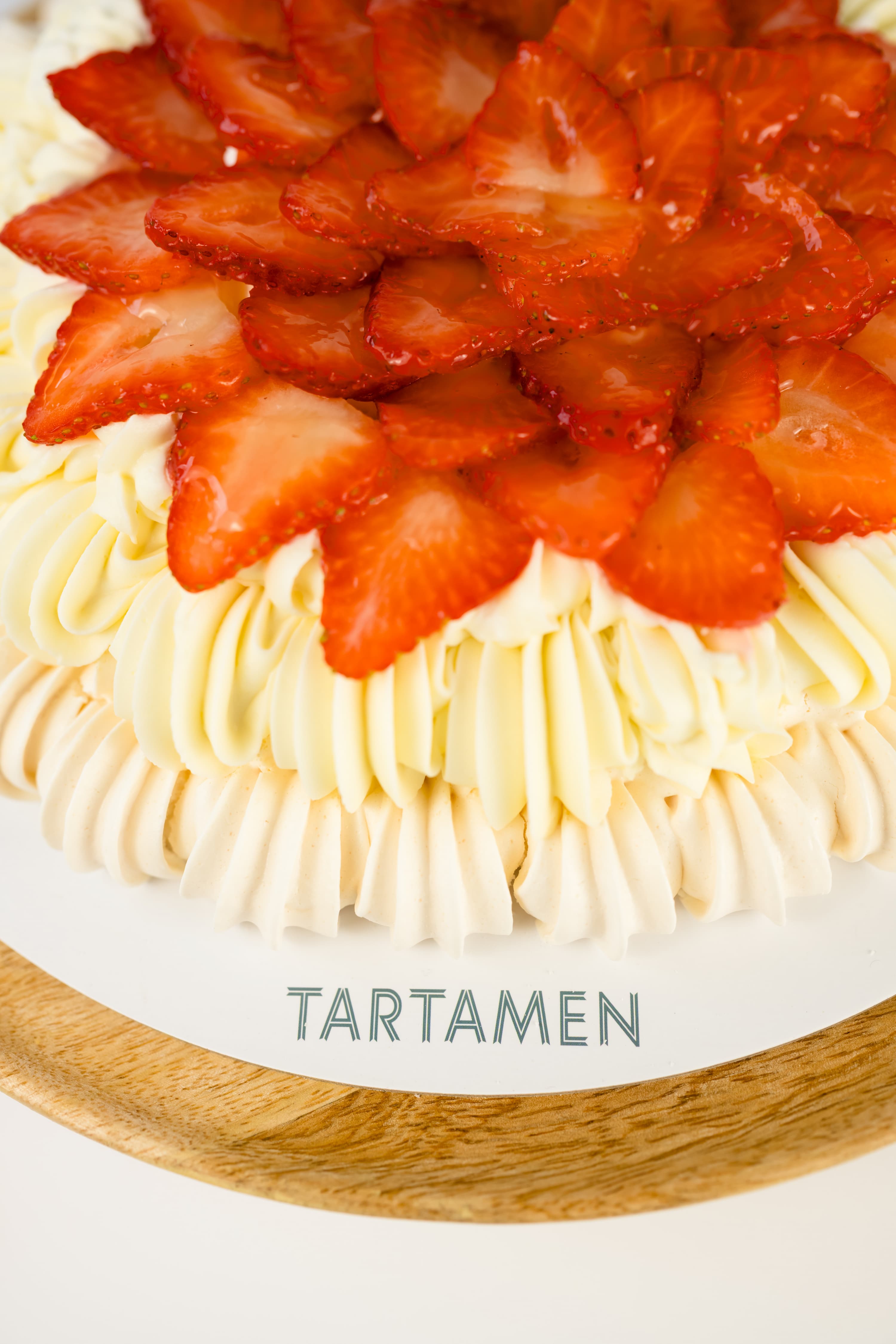 Pavlova Tartamen - detalle fresas