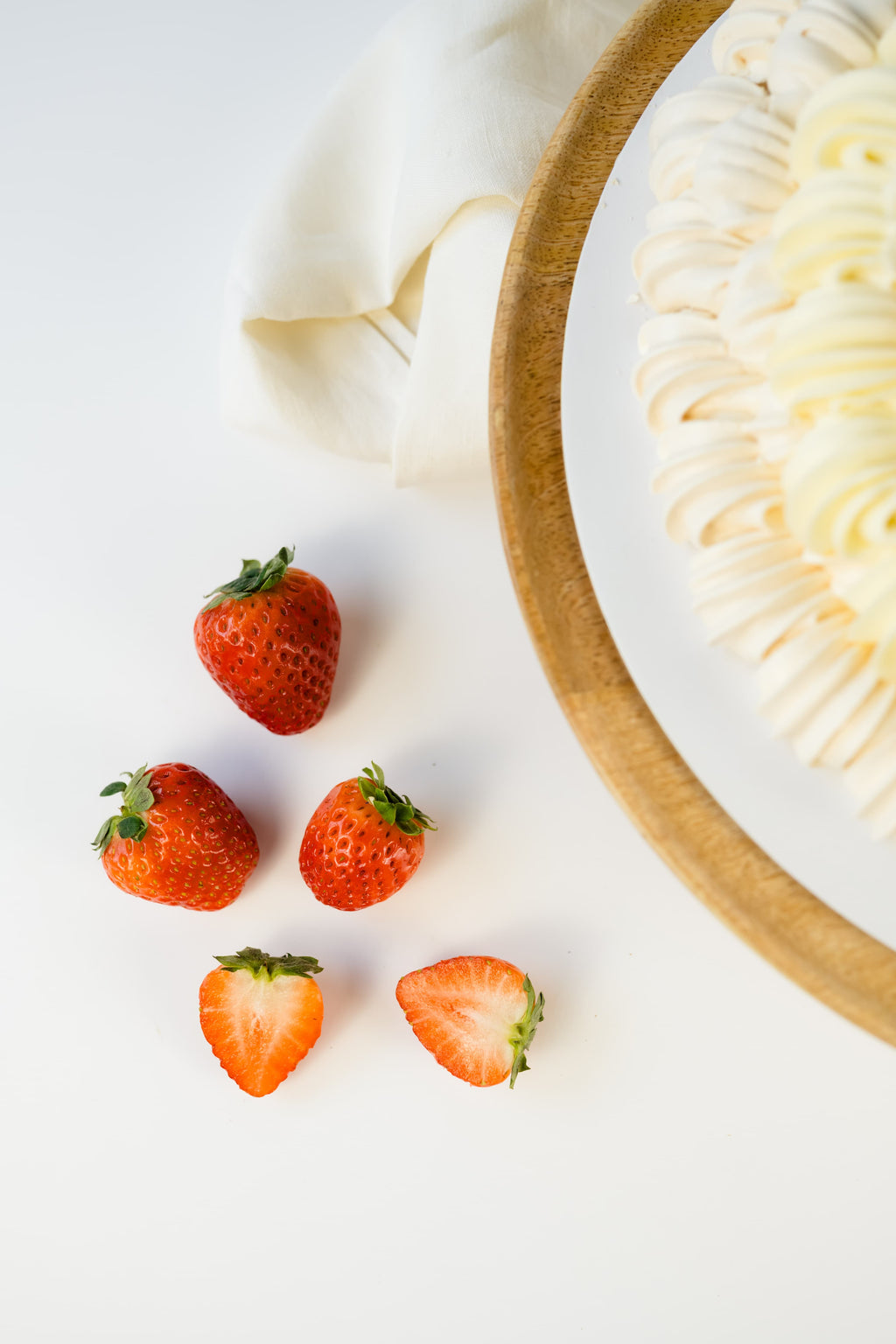 Pavlova Tartamen - fresas frescas